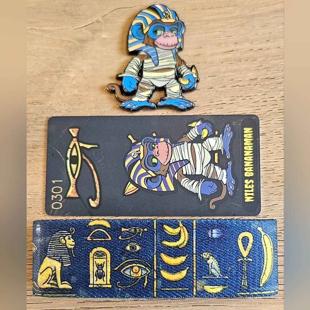 Zox Niles Bananaman 301 Monster Week Vintage Halloween Magnet Wristband 33$